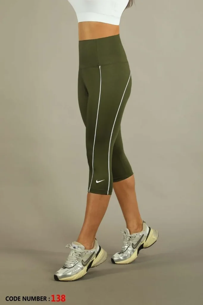 لگ برمودا مغزی دار نایک Nike کد 138 تن پوش سبز رنگ