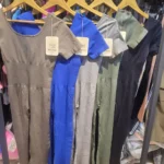 اورال دمپا یقه خشتی آستین بلند باسن چین دار