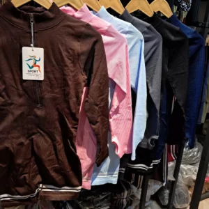 رامپر آستین بلند فینگردار یقه بسته جلو زیپی