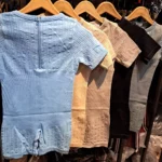 رامپر نیم آستین تور دار یقه باز