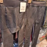 لگ زنانه داخل کرک سه بعدی تک رنگ مشکی