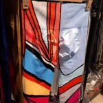 لگ ورزشی زنانه طرح آبنباتی باسن چین دار