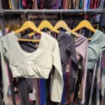 کراپ حرفه ای یقه دلبری اسپندکس اینفینیتی