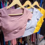 کراپ نیم آستین وارداتی کد 001