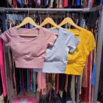 کراپ نیم آستین وارداتی کد 001