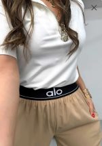 شلوار بگ وارداتی زنانه کرم تن پوش