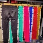 لگ سیملس طرح دار دخترانه ورزشی پشت چین گرم بالا