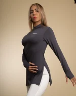 تونیک ورزشی زنانه نیم زیپ ریون نایک