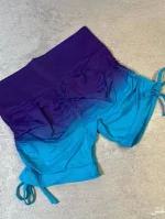 شورتک ورزشی زنانه بغل گت دار آمبره گرم بالا