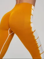 لگ سیملس طرح دار دخترانه ورزشی پشت چین گرم بالا