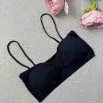 نیمتنه ورزشی دخترانه لیزری جلوگره‌ای پاپیونی