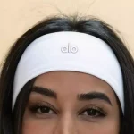 هدبند ورزشی کشی ریون الو alo سفید