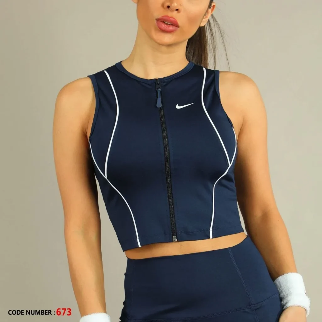 کراپ ورزشی دخترانه مغزی دار Zip Up کد 658 2 کراپ ورزشی دخترانه مغزی دار Zip Up کد 658 سورمه ای