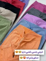 لگ کمرهفتی ورزشی دخترانه خط دار کبریتی