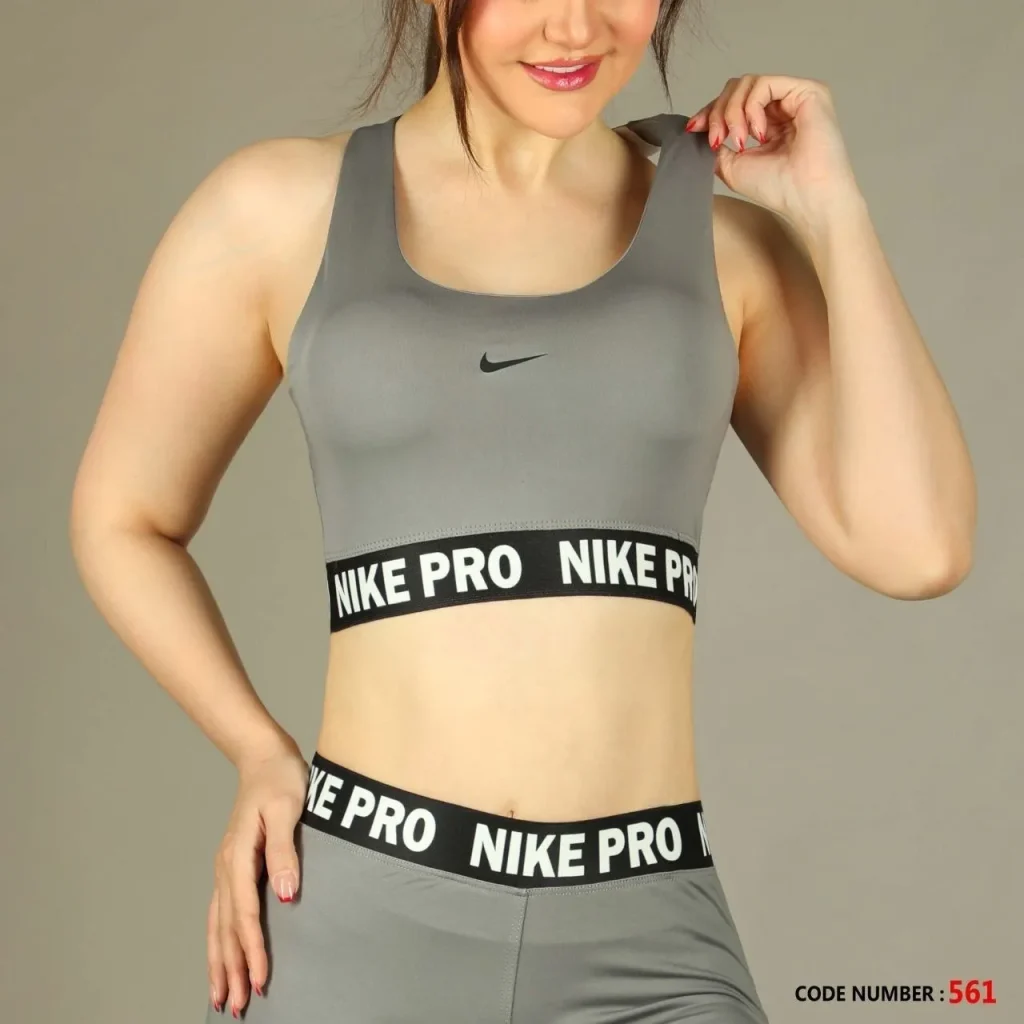 نیم تنه پشت بندی نوشته دار نایک پرو Nike Pro کد 561