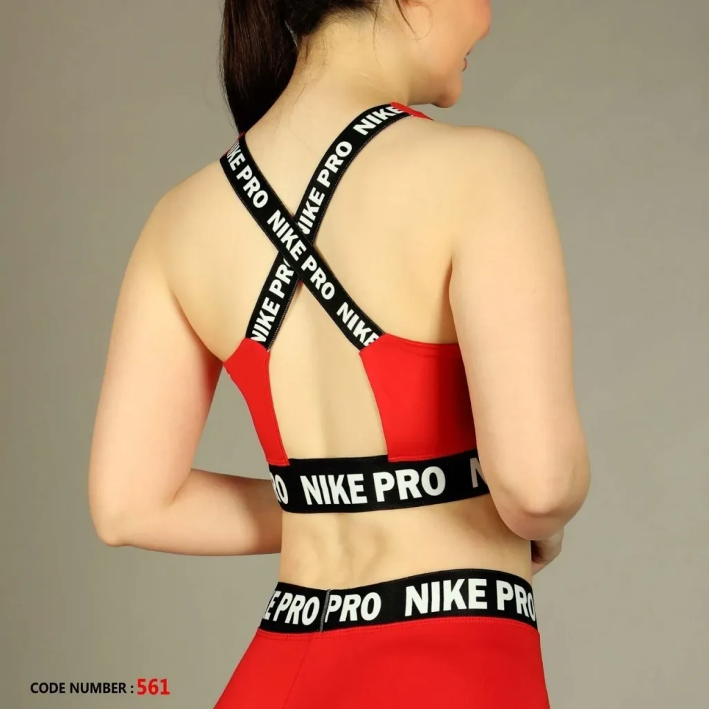 نیم تنه پشت بندی نوشته دار نایک پرو Nike Pro کد 561
