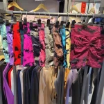 شورتک آبرنگی سیملس پشت چین دار