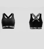 نیم تنه پشت بندی نوشته دار نایک پرو Nike Pro کد 561