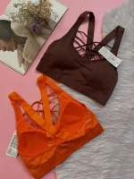 نیم تنه جلو بندی ورزشی زنانه کد4387