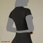 کراپ جلو تور ورزشی زنانه Wave کد 609