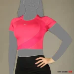 کراپ جلو تور ورزشی زنانه Wave کد 609