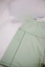شورتک اسپندکس تک جیب دخترانه صورتی